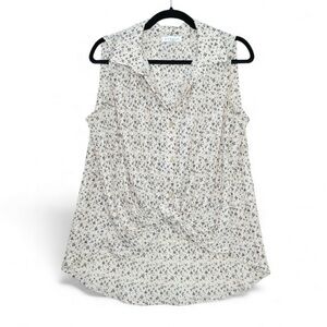 Elegant Floral Button-Up Blouse